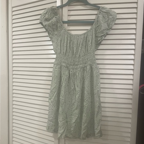 Cotton On Woven Frankie Puff Sleeve Shirred Fit & Flare  Mini Dress - Picture 3 of 4